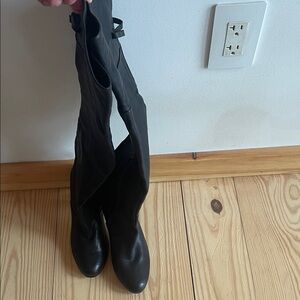 Black Leather Tall Boots Sam Edelman